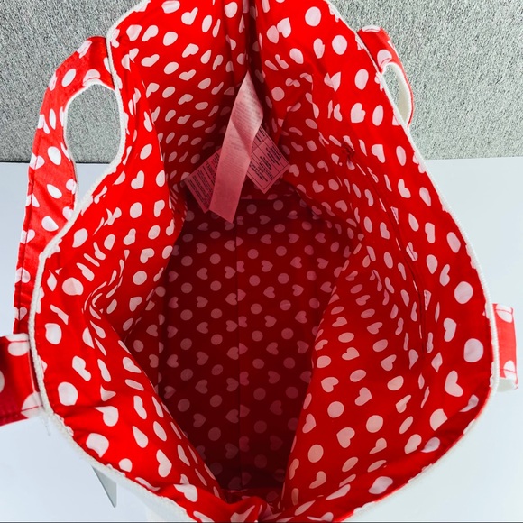 COPY - Disney Store Mickey and Minnie Mouse ''Love'' Canvas Beach Weekend Tote … - Picture 8 of 11